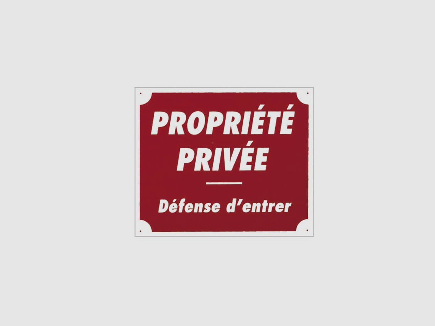 Pannello akilux ''Proprietà privata'' 30 x 25 cm. Akilux