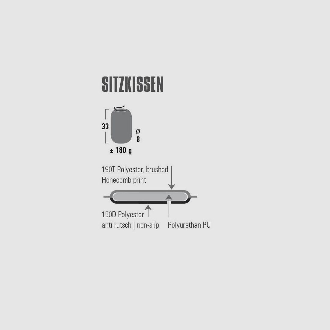 Sitzkissen selbstaufblasend, Bild 1 von 3
