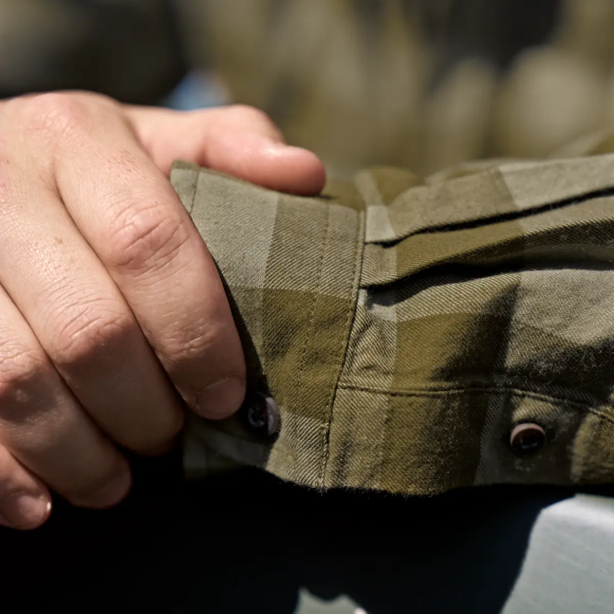 Härkila Scandinavian Hemd (Dark Olive Check), Bild 6 von 8