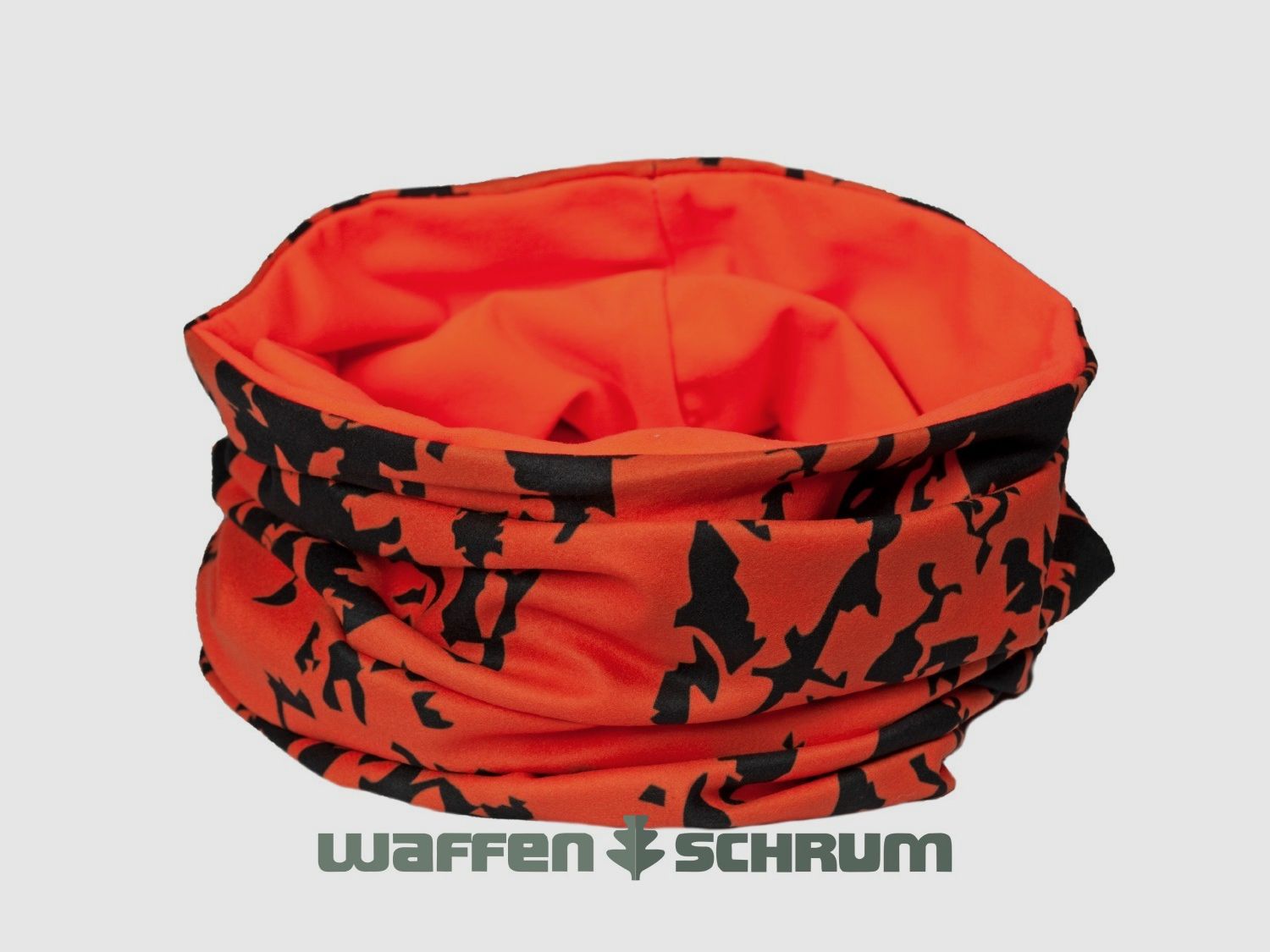 Skogen Neckwarmer Camo Signal Orange Black Camouflage