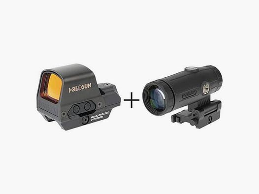 Holosun Pack Reflex 510C + Ingranditore HM3X – Reticolo: Rosso