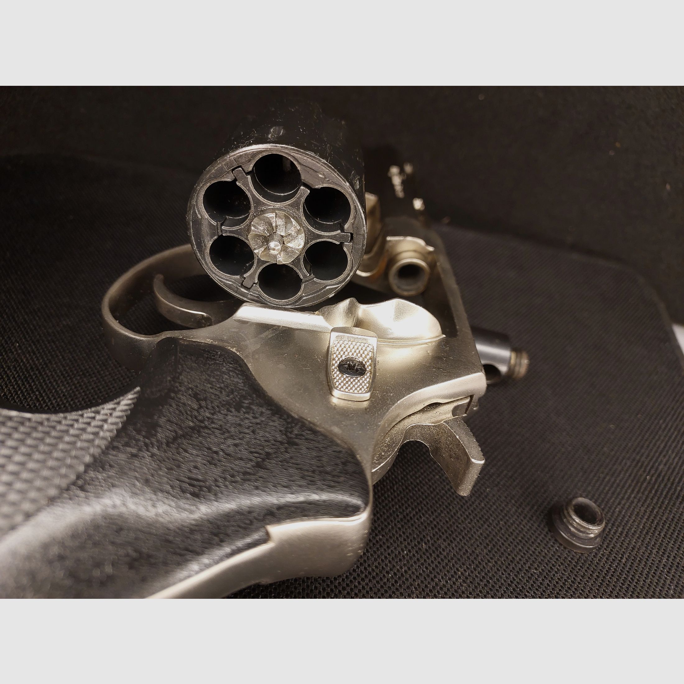 Röhm RG99 revólver de detonación níquel (PTB 452) RG 99 con protector de boca