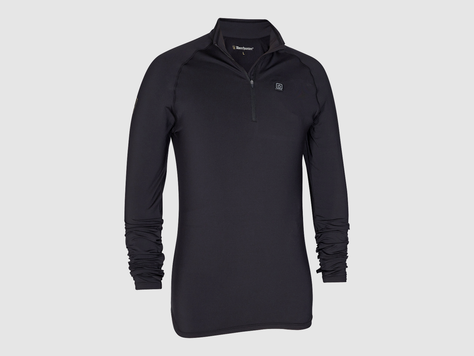 Heat Unterhemd mit Reißverschluss - Black – Größe: XL