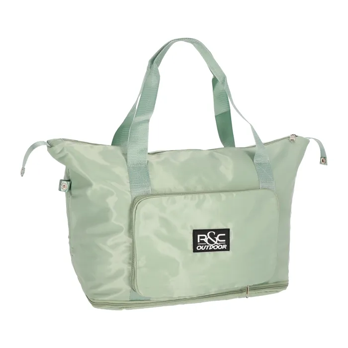 Bag da viaggio verde pastello pieghevole
