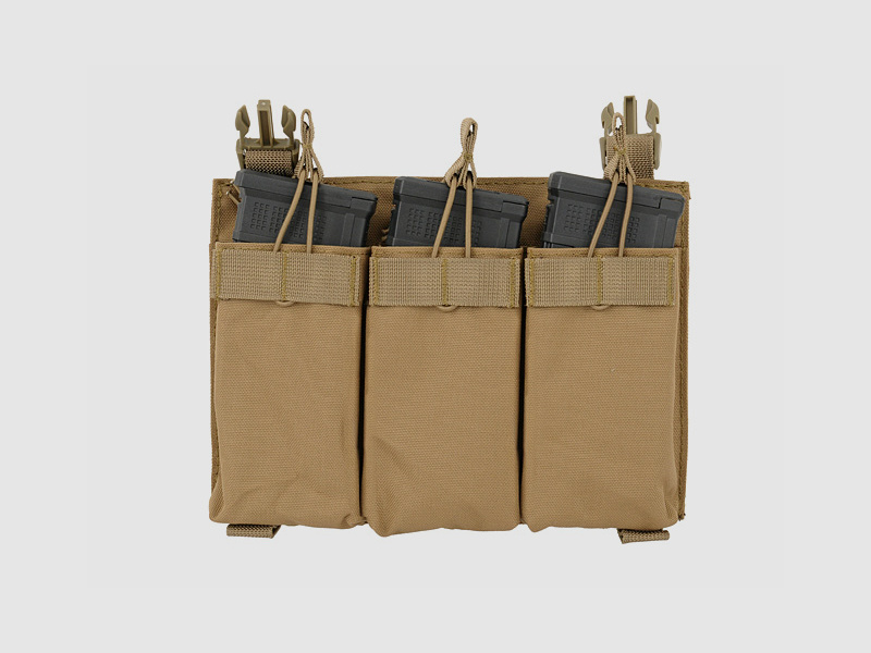 Buckle Up Triple 5.56 Pouch Panel - Coyote [8FIELDS]