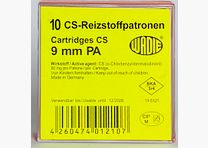 Cartuchos de gas CS de 9 mm P.A.K. para pistolas 10 uds.