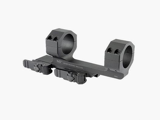 MIDWEST INDUSTRIES 30MM 1.5″ 0 MOA QD CANTILEVER MOUNT, BLACK