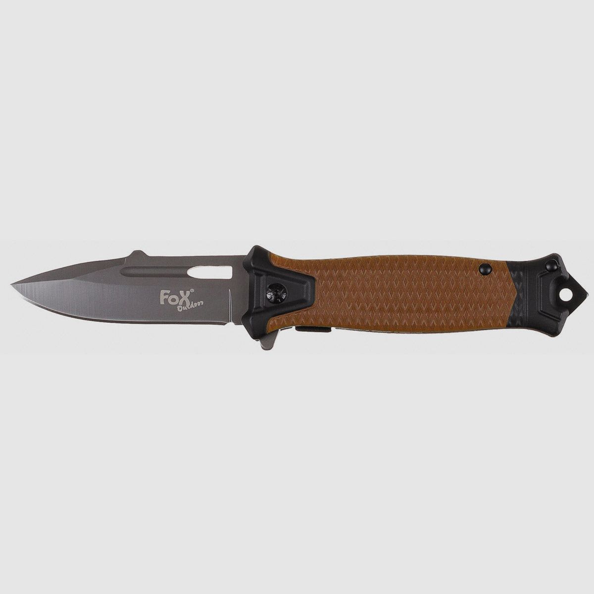 Klappmesser, "Snake", Einhand, coyote tan, Metallgriff