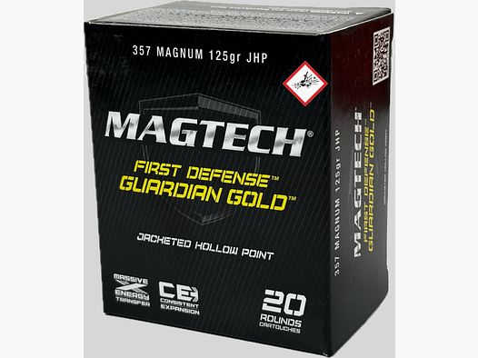 Magtech hunting cartridge cal. .357 Mag. Guardian Gold JHP 8.1g/125grs.