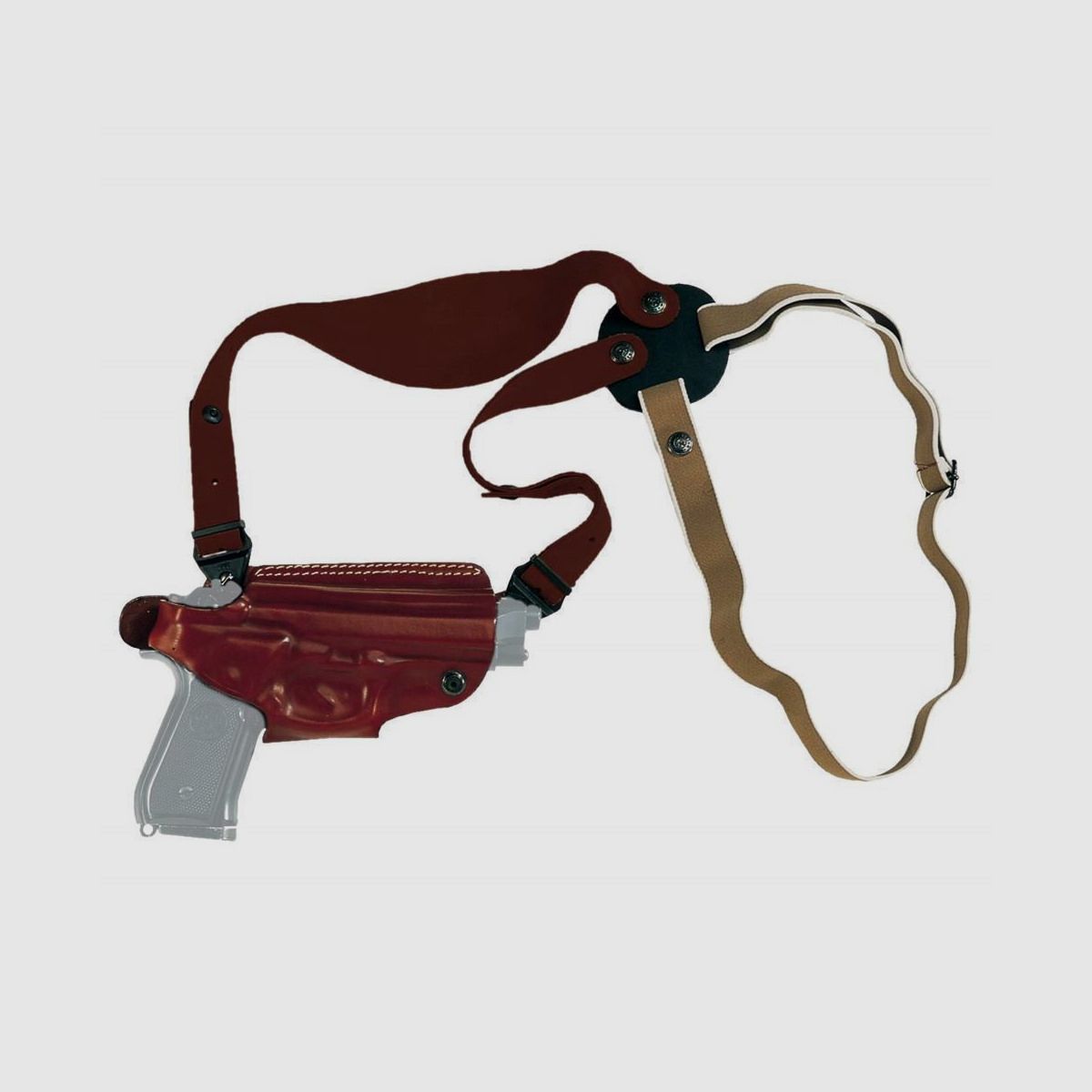 Mehrzweck-Schulterholster/Gürtelholster "Miami" Sig Sauer P220/226, CZ 75 SP01, S&W M&amp;P-Schwarz-Linkshänder