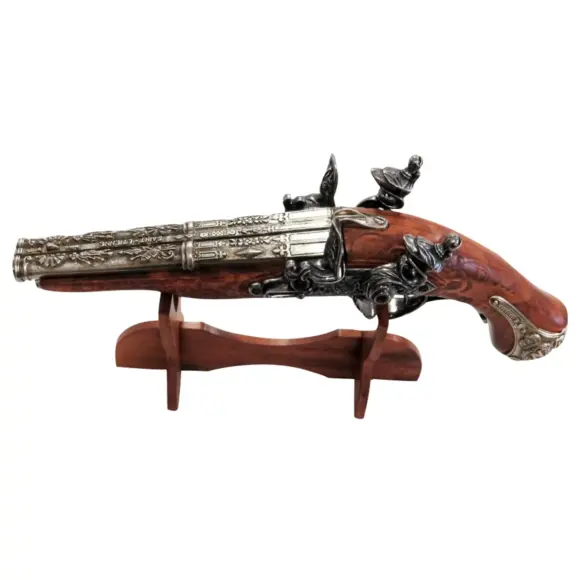 Replica decorativa Denix di pistola francese a 2 canne 1806 Pistola di Napoleone a 2 canne, immagine 11 di 12