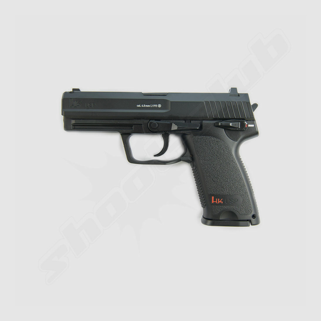 Heckler & Koch H&K USP CO2 Pistole brüniert Kal. 4,5 mm Stahlkugeln
