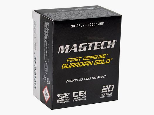 Magtech .38 Special+P Guardian Gold JHP 8,1g/125grs.