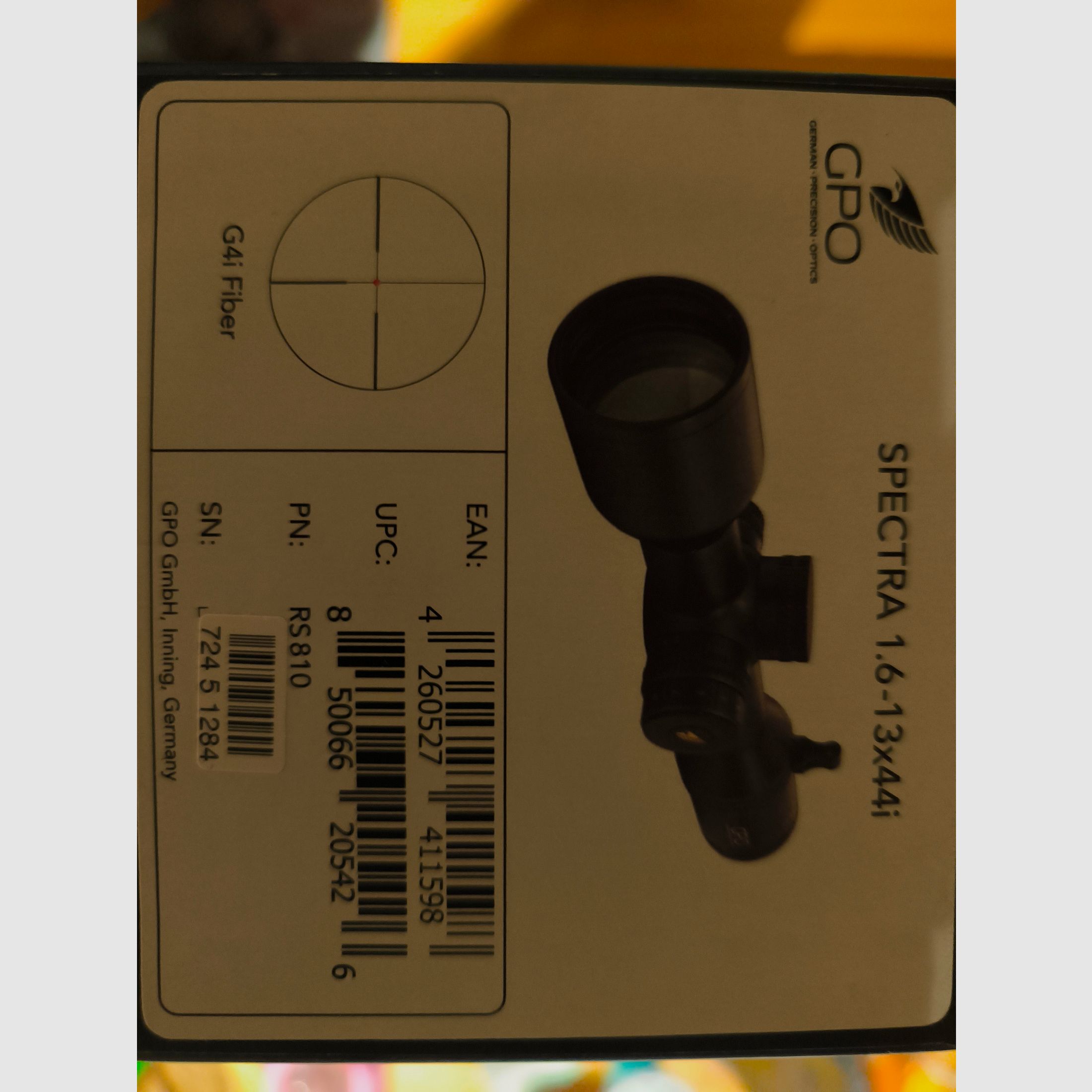 GPO Spectra 1.6-13x44 with ballistic turret