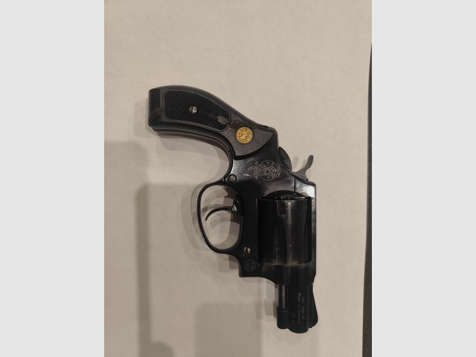 Smith & Wesson Chiefs Special  9mm R.K. - schwarz PTB 503