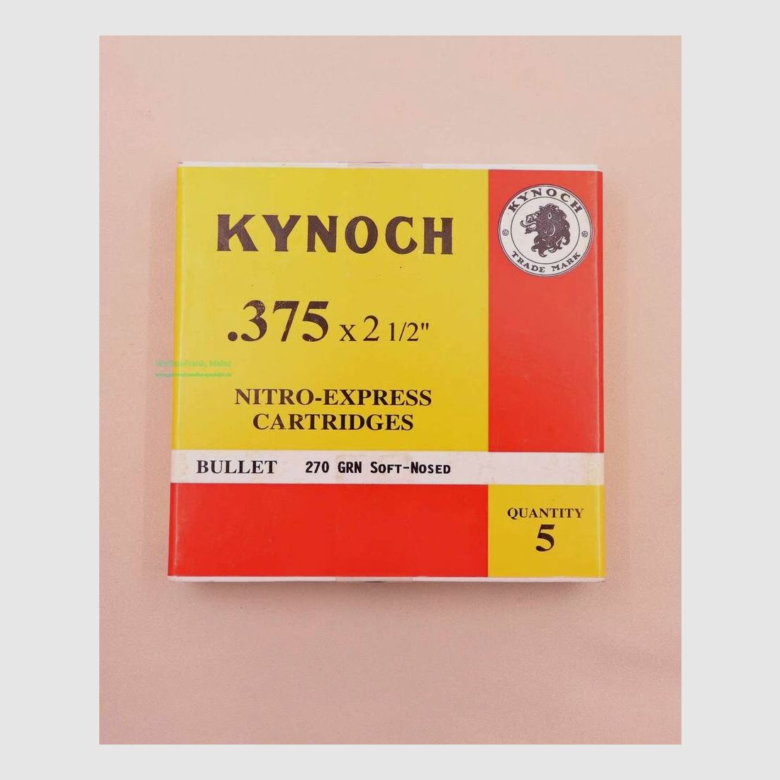 Kynoch, Angleterre cartouches de fusil .375x2,5''