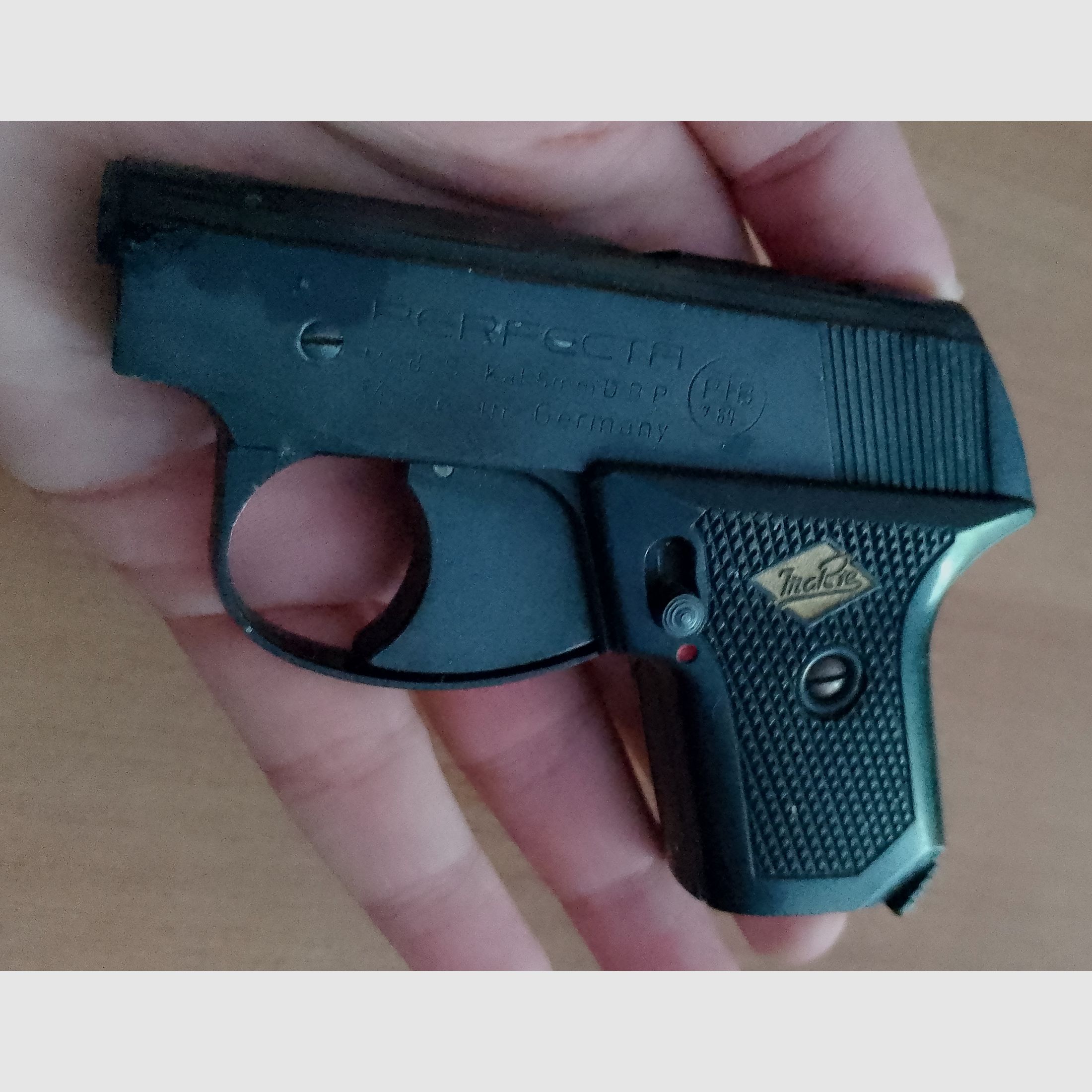 Alte Perfecta Mod S Schreckschuss Kal. 6 mm Knall Flobert/ PTB 7-69!
