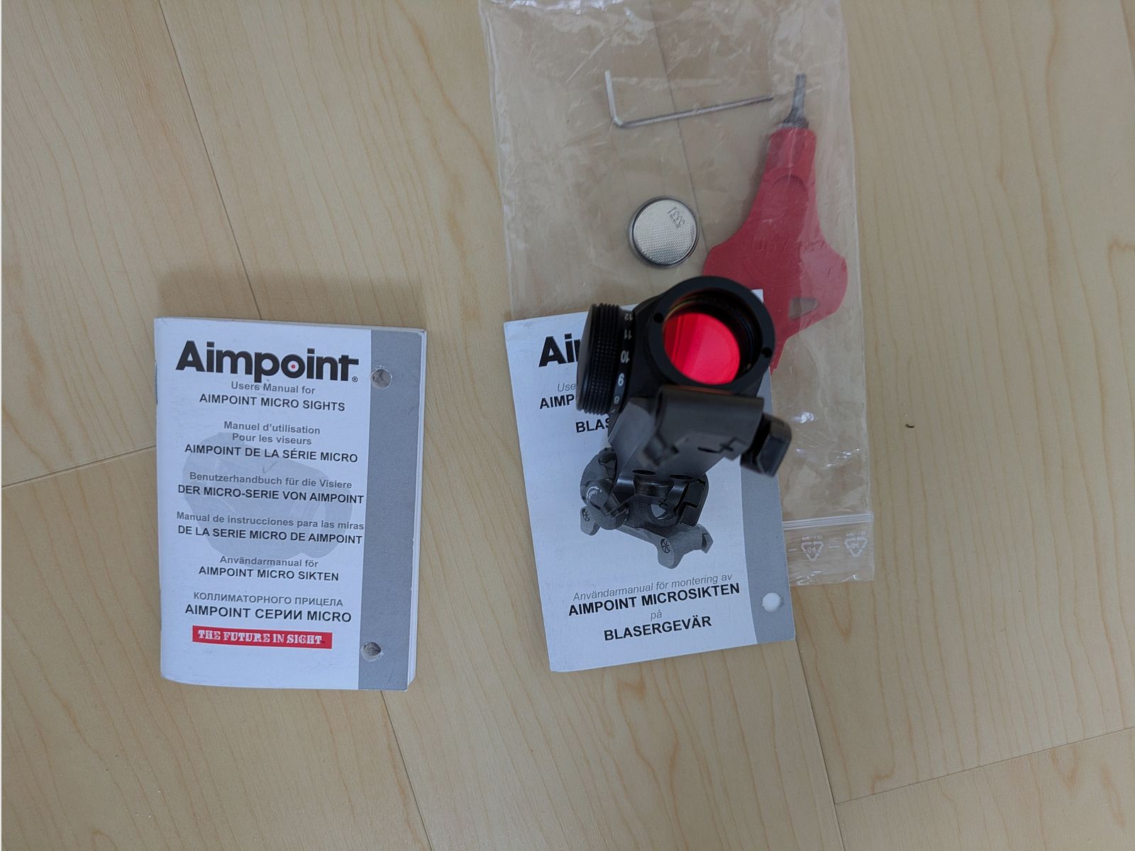 Red dot sight Aimpoint Micro H-1 2MOA with Blaser mount, imagen 3 de 3