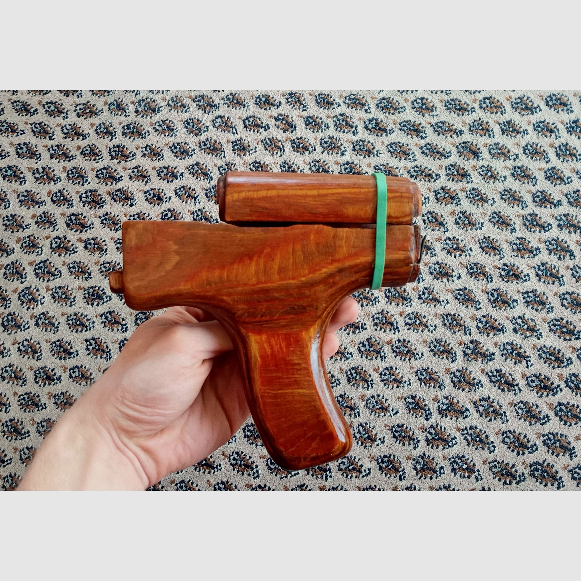 Original Rumänischer AK Handschutz s.g. Esel-Pimmel (Uluc) Schichtholz Romy Donkey Dong für PM md.63 md.90 AIMR AIMS // AKM Vordergriff ideal für Cugir WASR