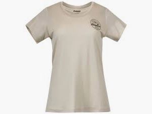 Graphic Wool W Tee Chalk Sand/Solid Charcoal