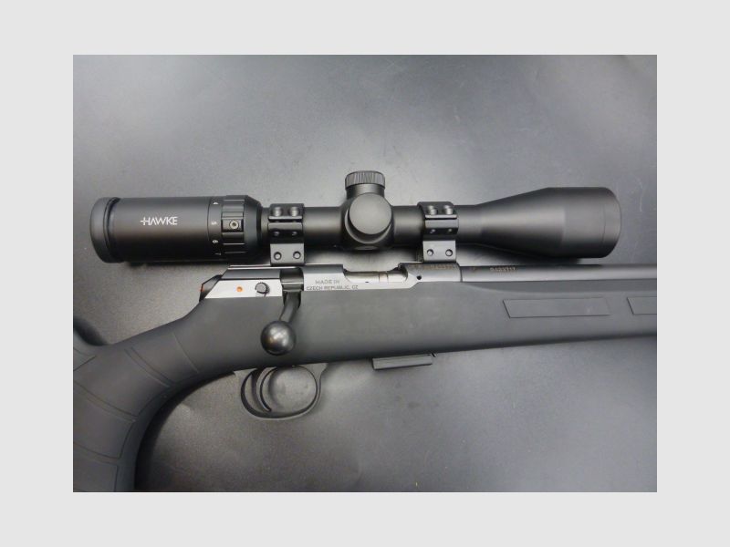 Kit Repetierbüchse CZ 457 SYNTHETIK Kal. 22lr + HAWKE 3-9X40 und Montage Durchmesser 25,4, Bild 1 von 7