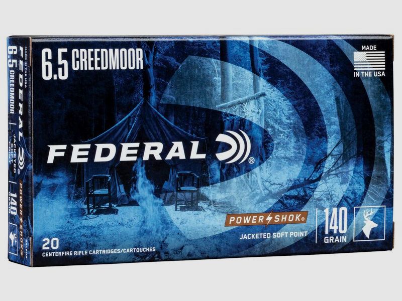 6.5 Creedmoor Federal Power Shok Soft Point 140grs. – 20 Stk., Bild 1 von 2