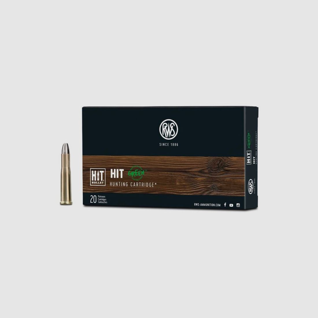 RWS .22 Hornet HIT - 20 Patronen