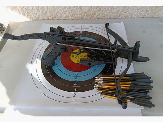 Pistolenarmbrust Man Kung MK TCS1 Alligator 80 lbs Pfeile Zielscheiben Rechnung 2024