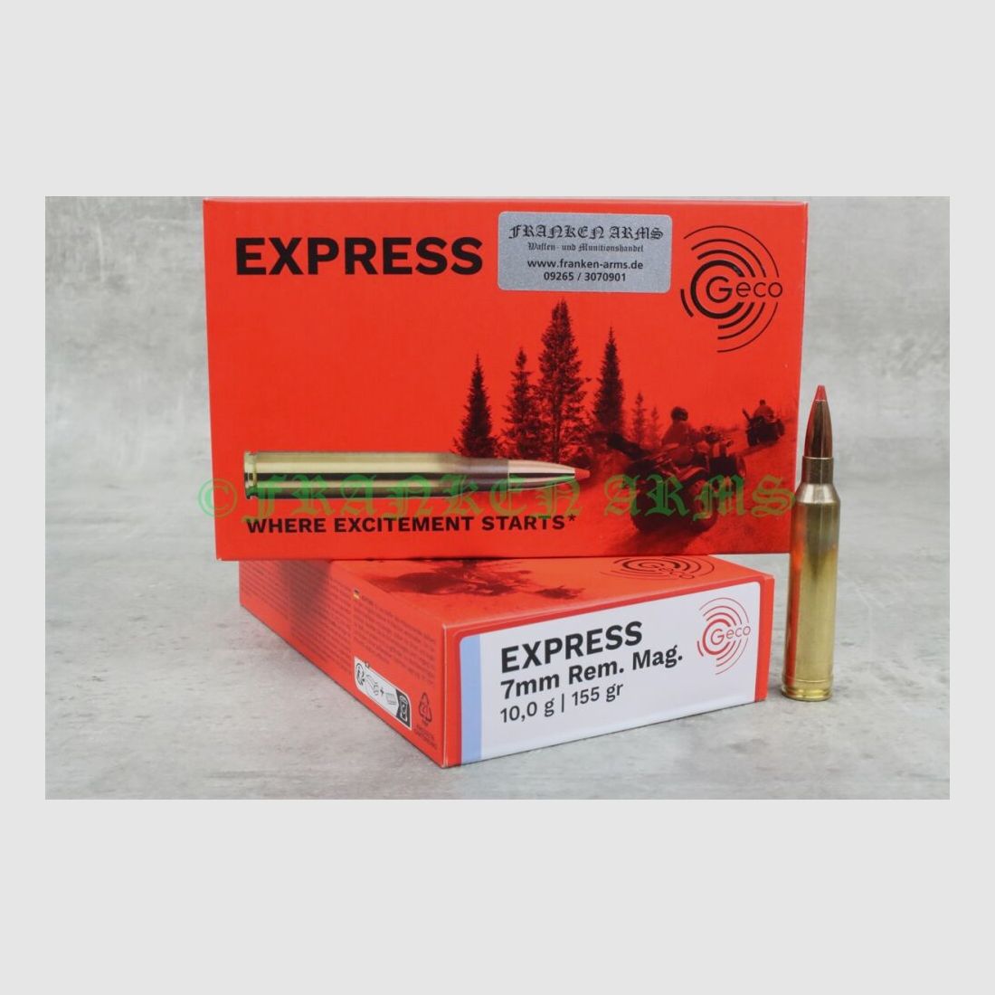 GECO Express 7mm Rem. Mag. 155gr. 10,0g 20 Stück Staffelpreise