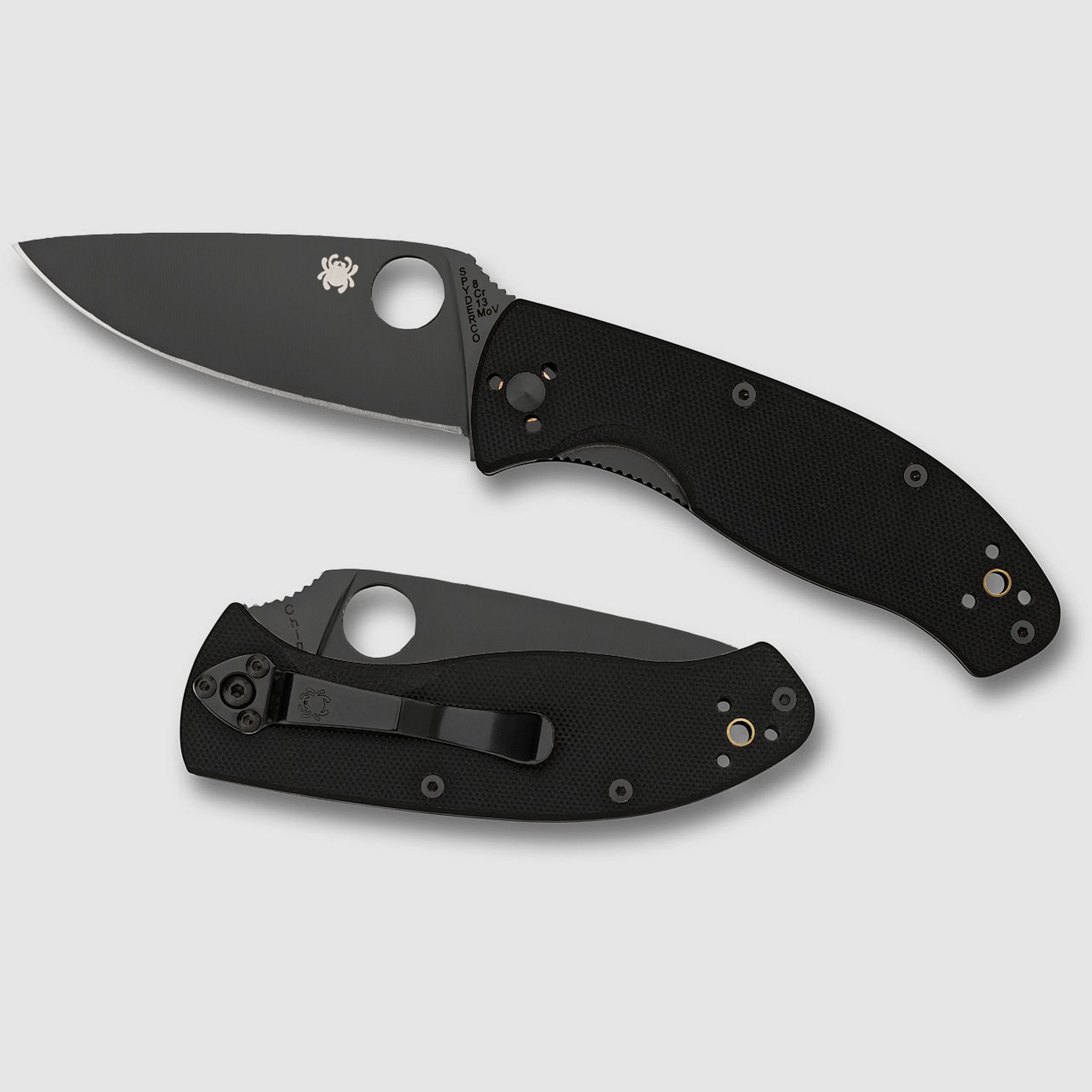 Spyderco Tenacious Black Plain G10 I 8Cr13MoV