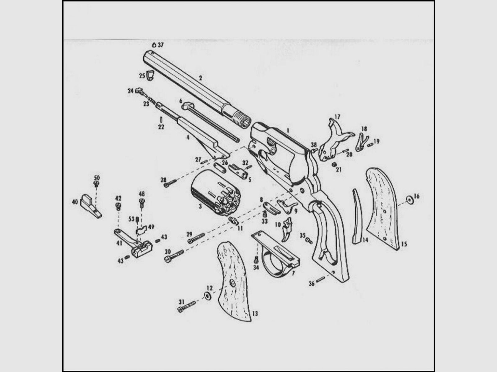 Revolver Pietta 1858 Remington New Model Army Stainless .44 (RGS44), Bild 5 von 7