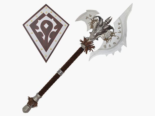 Shadowmourne Axt mit Wandhalterung