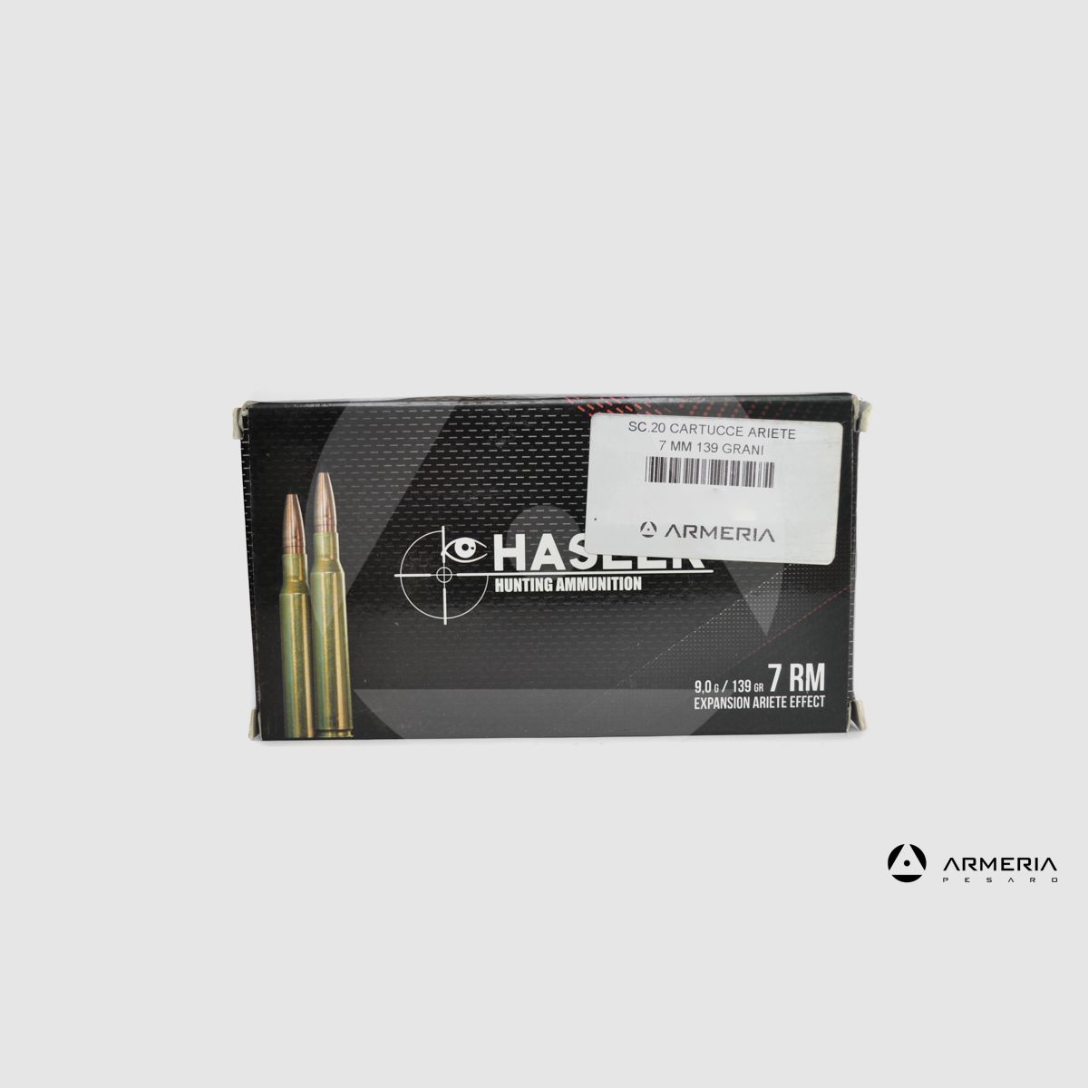 Hasler Expansion Ariete Effect calibre 7 RM – 139 granos – 20 cartuchos
