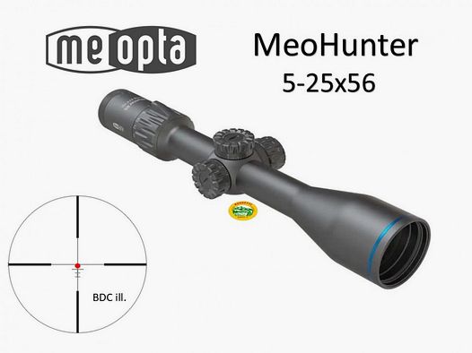 MEOPTA MEOHUNTER R5 5-25x56 FFP RD ret.BDC3 illuminato