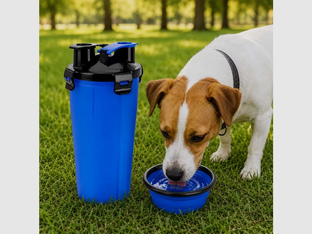Taza para perro de polipropileno 120x120x230mm taza + bol correspondiente, imagen 1 de 7