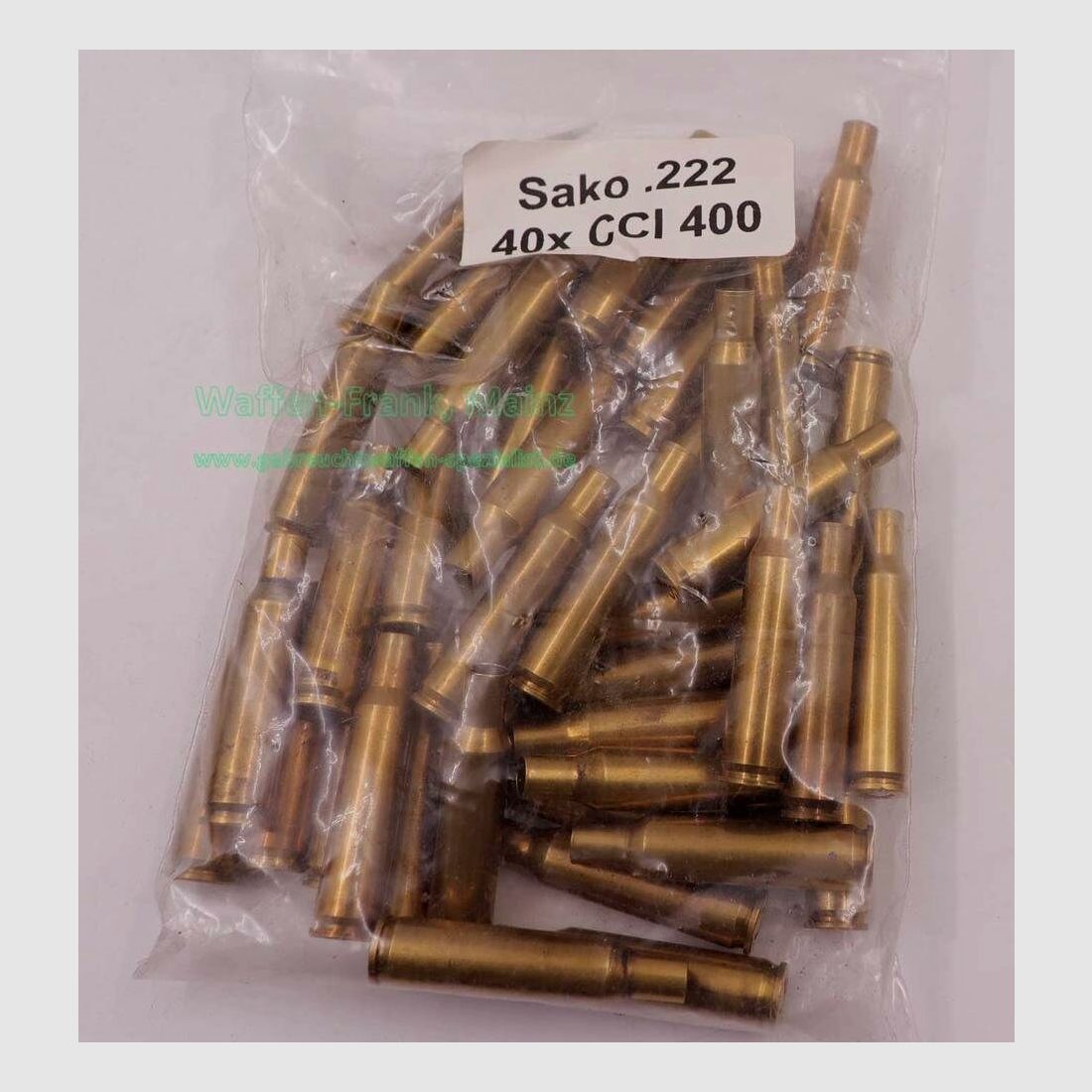 Sako - Finnland Langwaffenhülsen, gebraucht Kal. .222 Remington