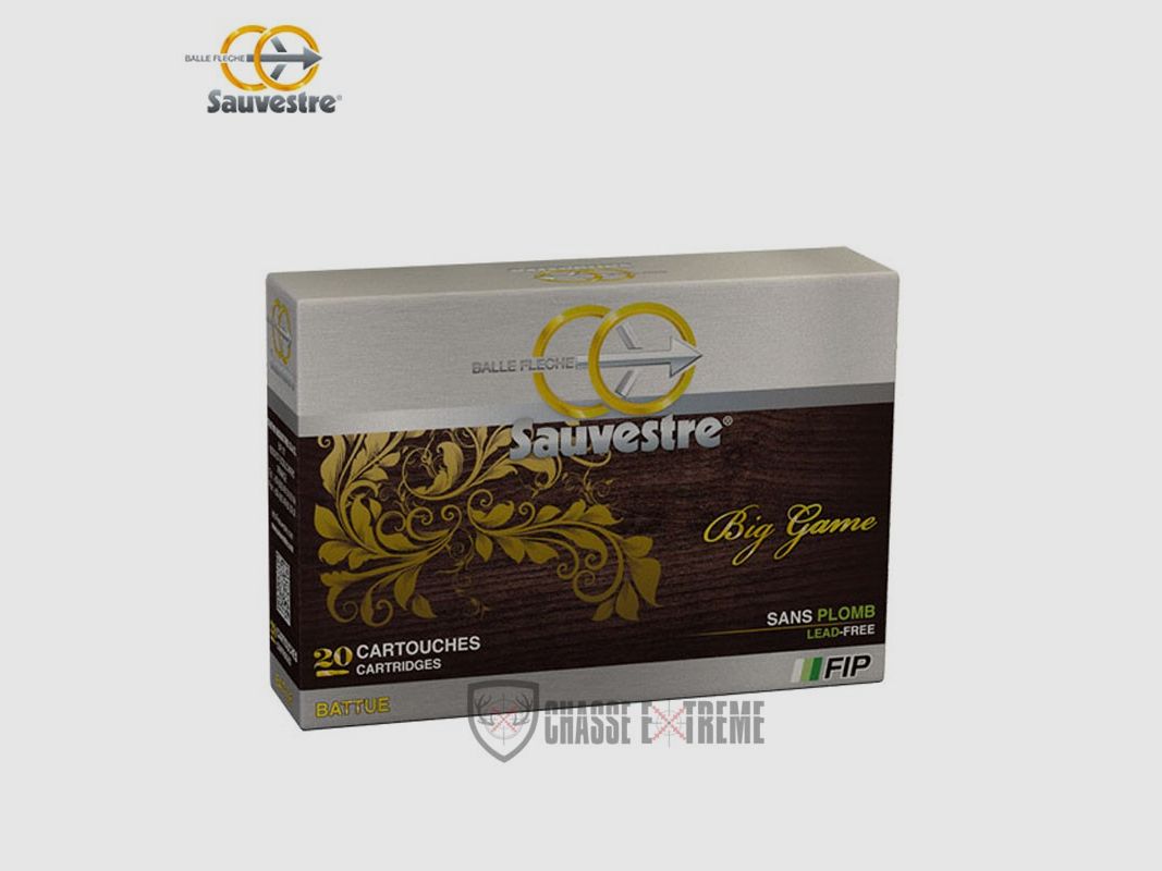 20 Patronen SAUVESTRE FIP Battue ohne Blei 126gr Kal. 270 Win