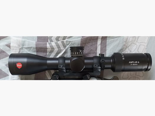 Leica Amplus 6, 3-18x44 reticle BDR illuminated with Blaser saddle mount