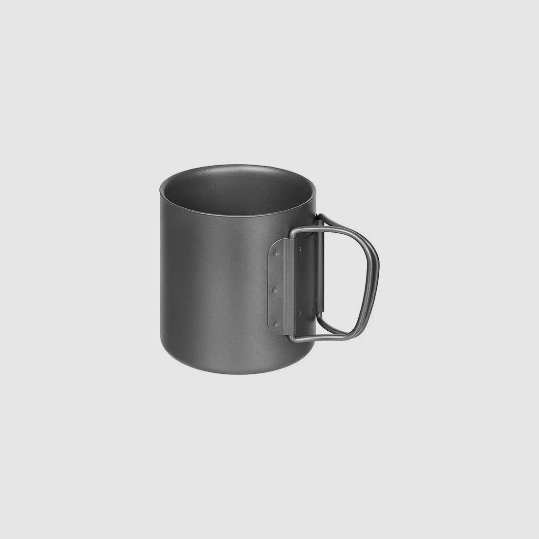 Fox Outdoor Tasse mit Klappgriffen Titan doppelwanding 0.3 L