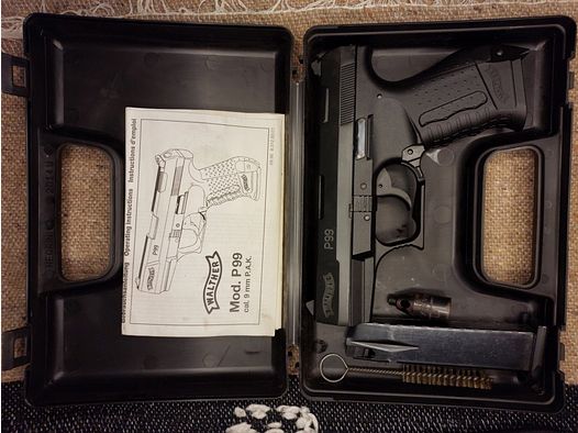 Walther P99 Pistolet d'alarme 9mm P.A.K. (PTB 637) P 99
