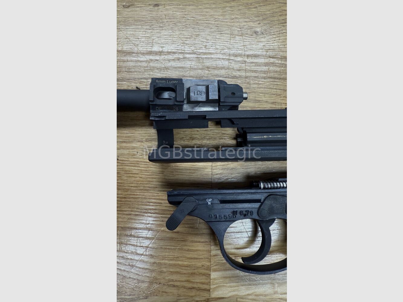 Walther P1 ex stock de depósito de Bundeswehr con bolsa de depósito incluida 1x cargador P38 pistola semiautomática 9mm Luger P 38 / con embalaje de depósito ex stock Bw