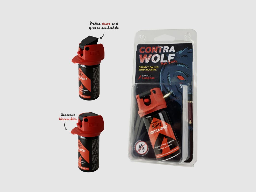 CONTRA-WOLF Pepperspray ter verdediging tegen wolven 60g, afbeelding 4 van 4