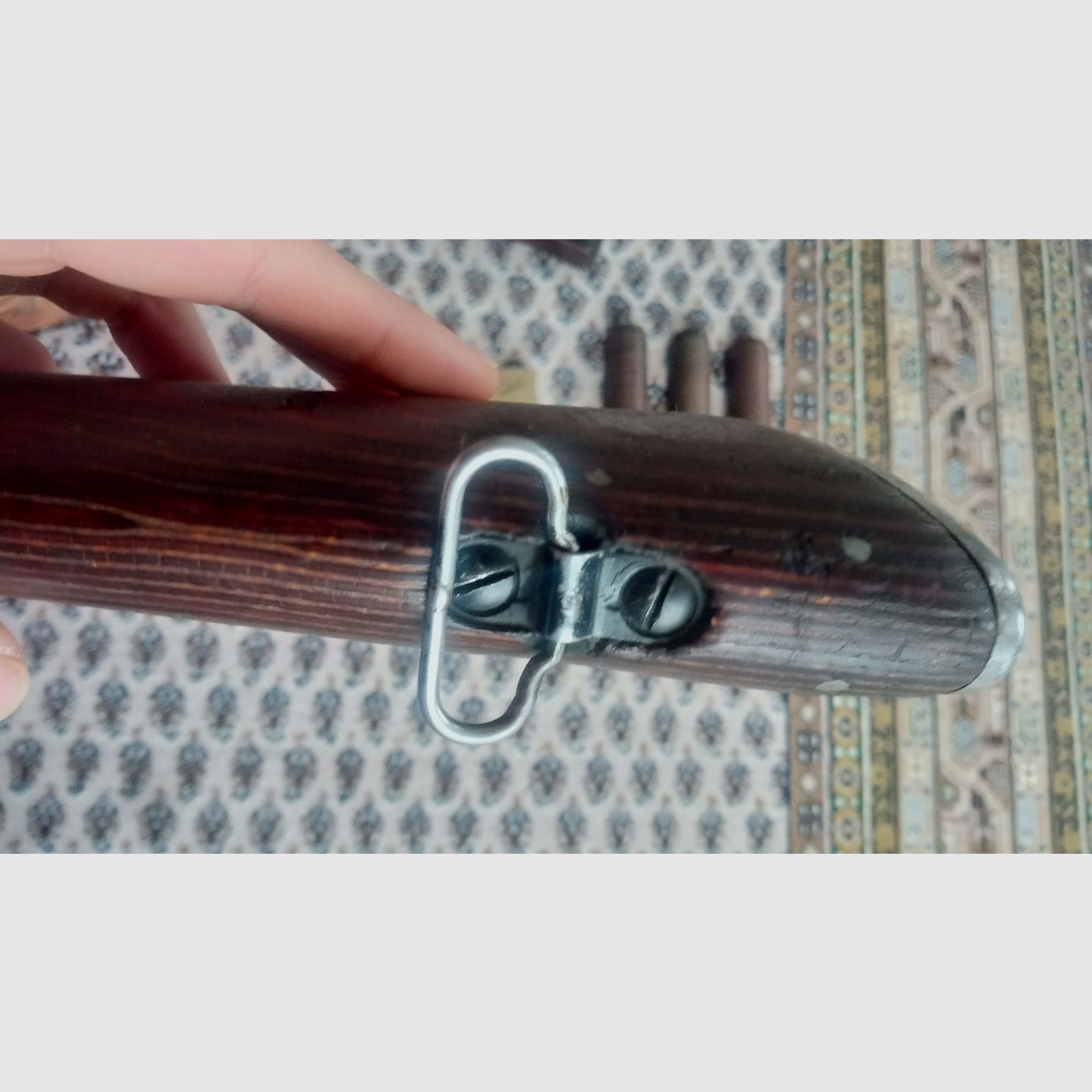 Classic AK fixed stock wood laminate dark brown / can also be fitted into Cybergun GSG Co2 AK47 // AKM & AK74 laminated wood stock