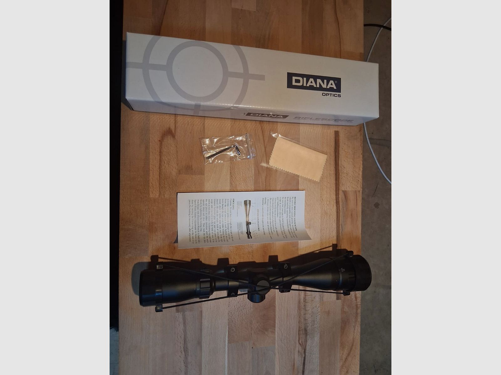 Zielvisier, Optik mit 3-9X40 Vergrößerung