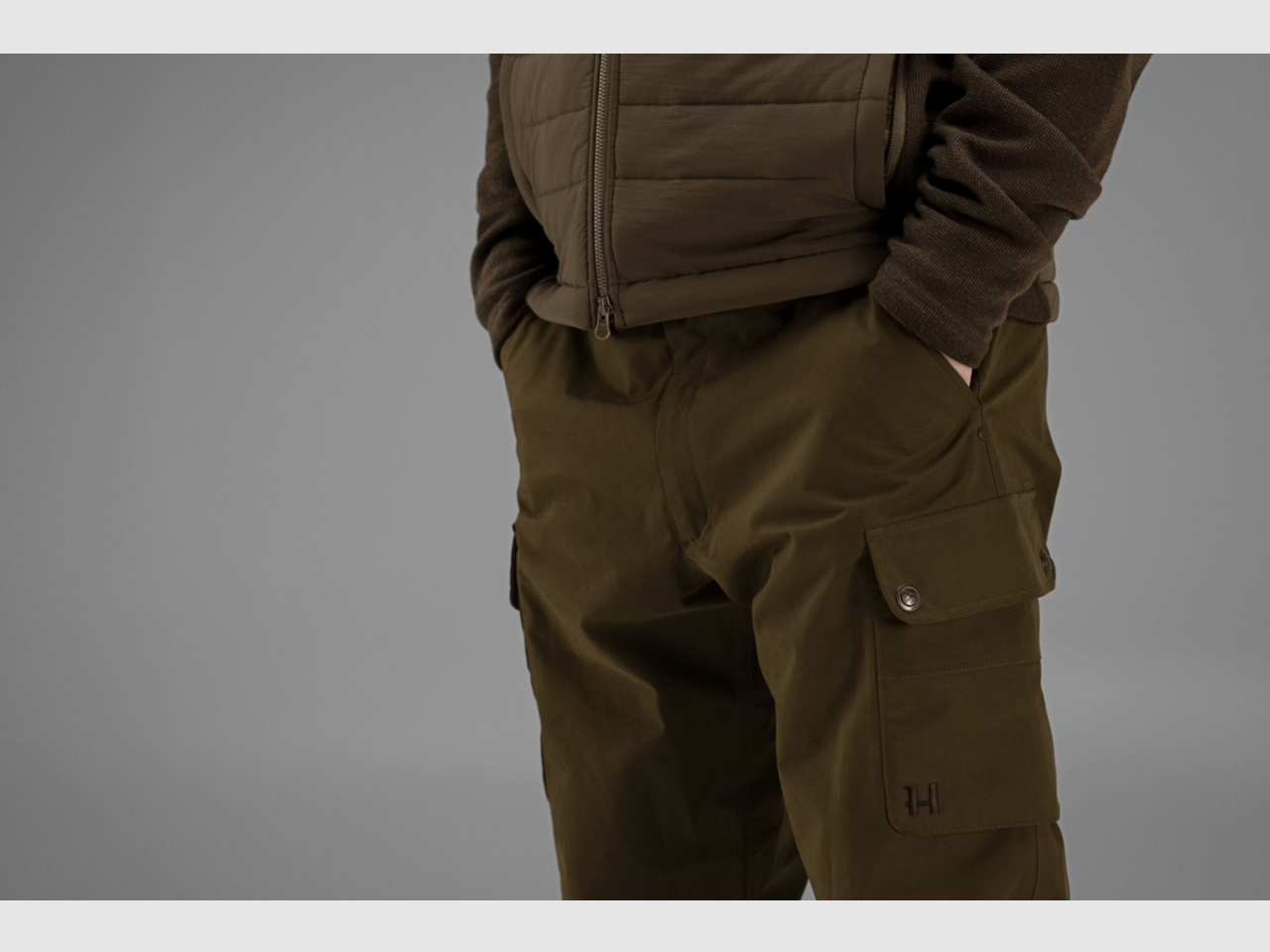 Härkila Retrieve Pantalon – pantalon de chasse coupe-vent et imperméable avec membrane HWS, image 5 sur 5