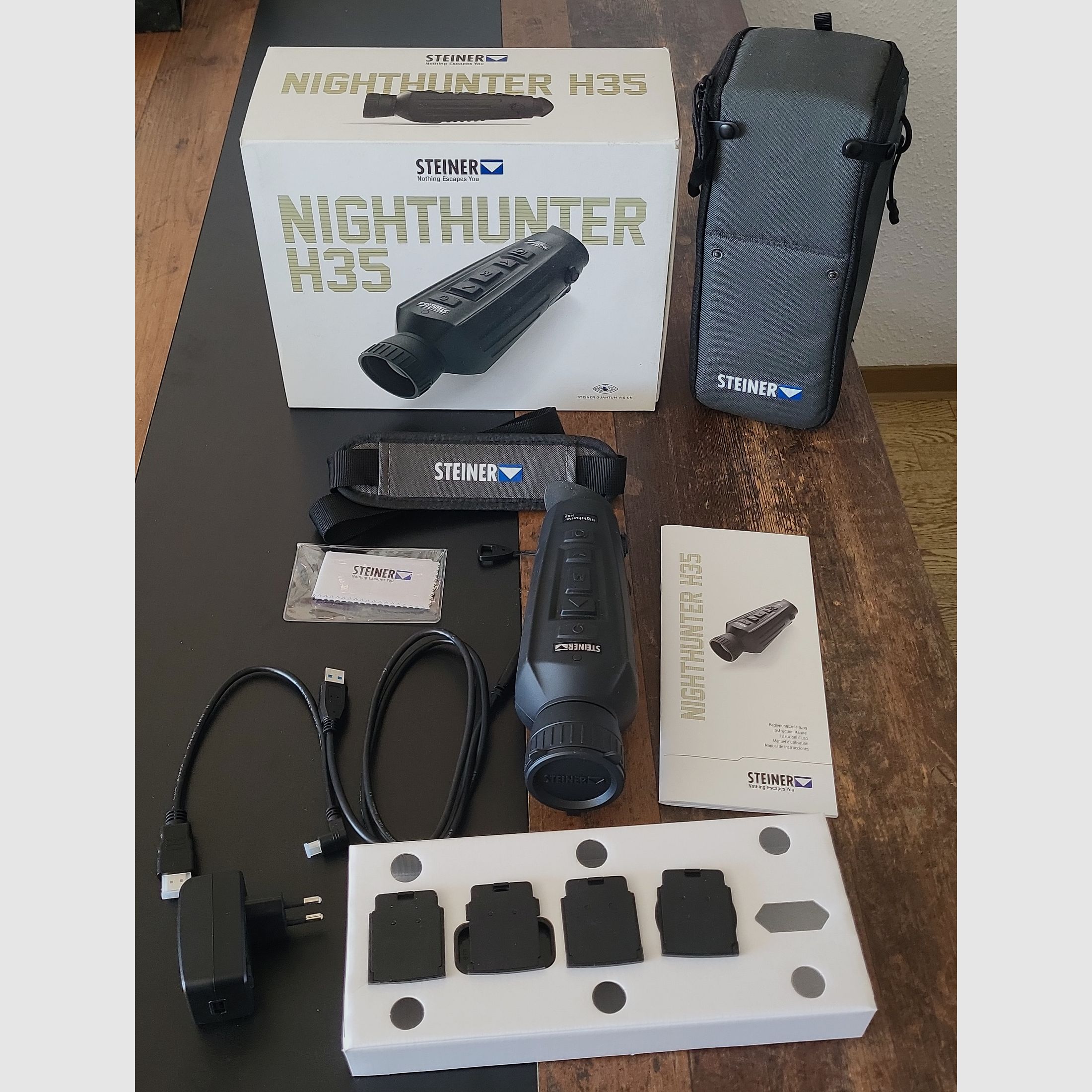 Steiner Nighthunter H35 Sensor de 35 mm 640x512 píxeles 12 µm