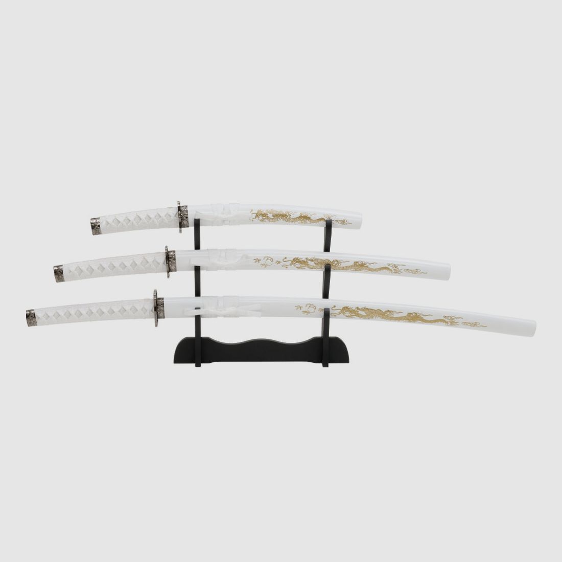 Samuraigarnitur Whithe Dragon 4 tlg.