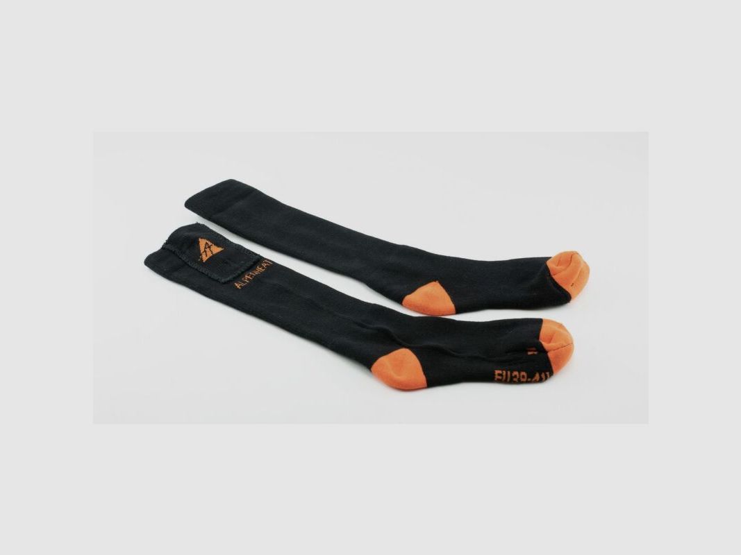 Alpenheat Beheizte Socken Schwarz/Orange
