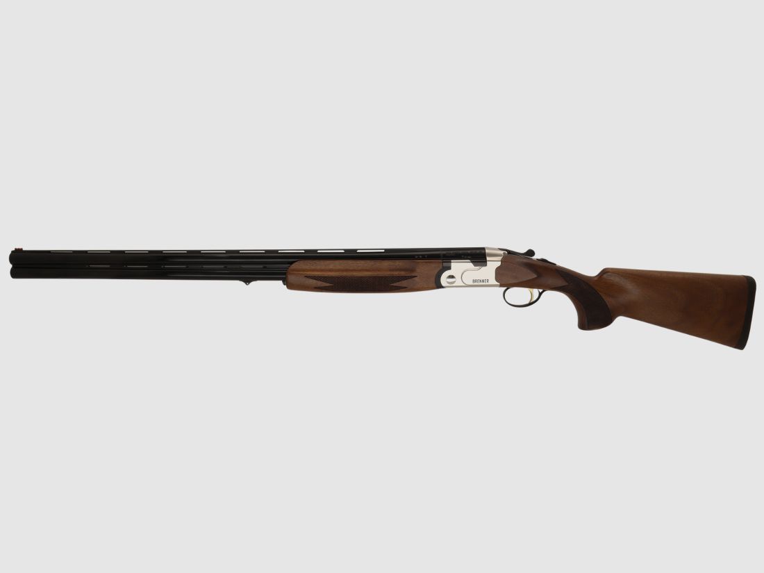 Neu, auf Lager: Brenner BF18 White 12/76 Stahlschrotbeschuss LL 71cm Bockflinte mit Flankenverschluss Ejektoren (Art.Nr.: BRE06-0020) Silber BF 18 BF-18 