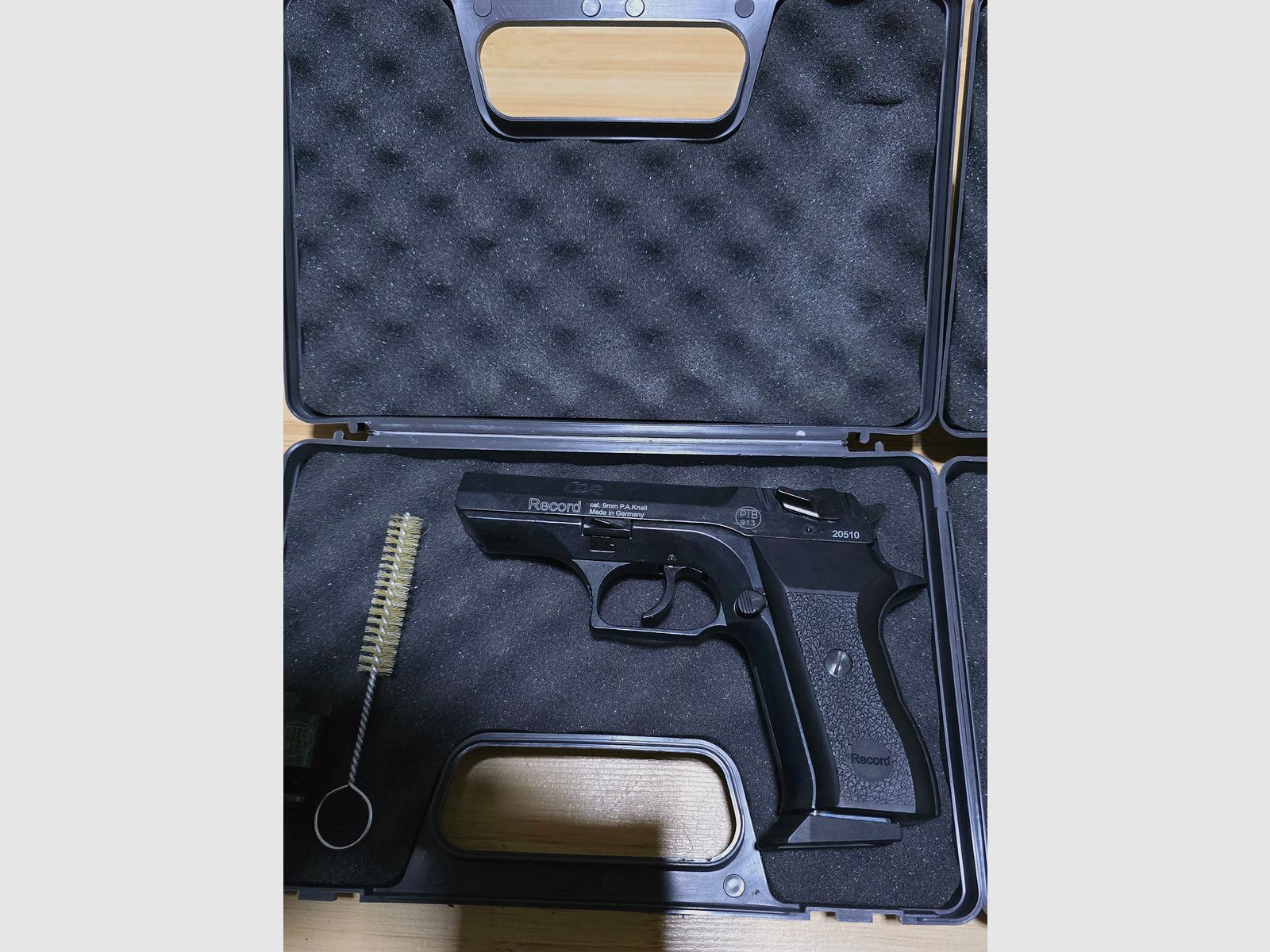 Record COP Nickel und Schwarz Schreckschuss 9mm PAK